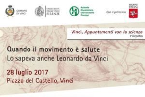 A Vinci il convegno “Quando il movimento è salute – Lo sapeva anche Leonardo”