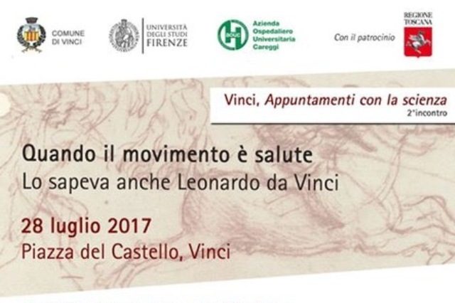 A Vinci il convegno “Quando il movimento è salute – Lo sapeva anche Leonardo”