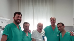 Anziano colpito da infarto, salvato con un intervento complesso