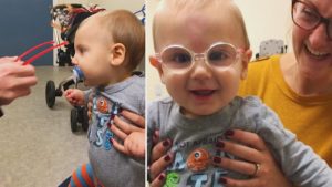 Nato con una cataratta congenita, bimbo di 7 mesi vede per la prima volta grazie a un’operazione / VIDEO