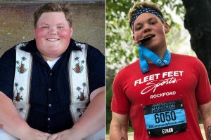 Questo studente ha perso 80 chilogrammi e ha corso anche la maratona di Chicago
