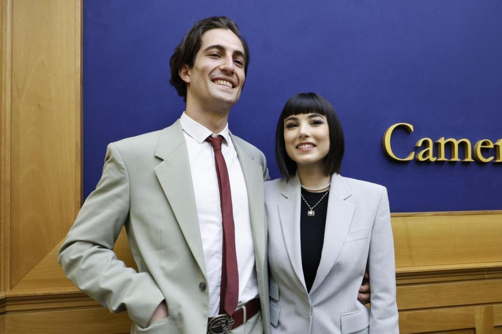 Damiano dei Maneskin e Giorgia Soleri.