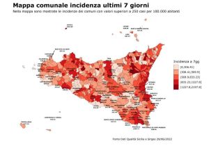 In Sicilia boom di contagi Covid, risale la curva epidemica +47,85%