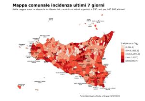 In Sicilia contagi Covid in lieve calo, 19 mila quarte dosi nell’ultima settimana