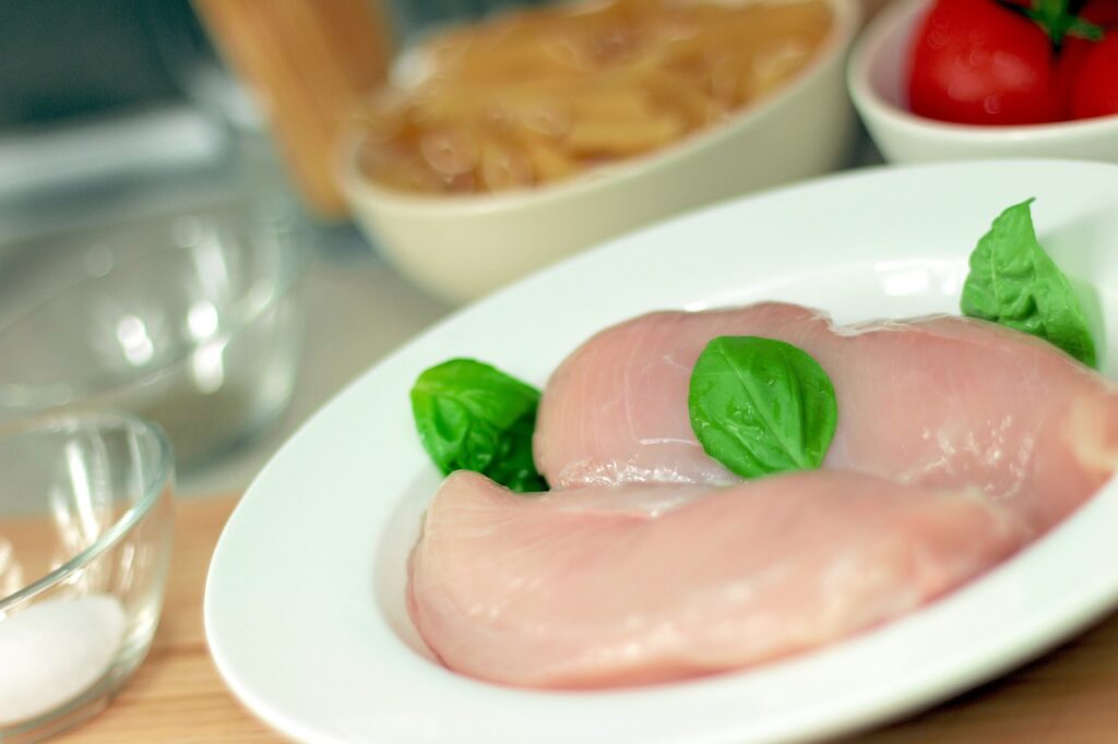 lavare il pollo crudo