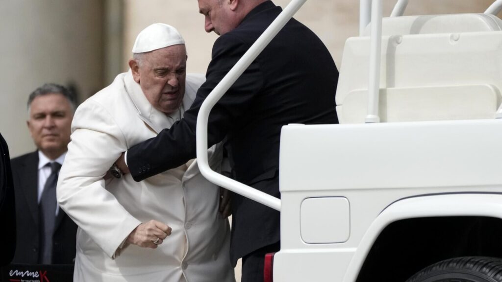 Pope Francis admitted to the Gemelli hospital in Rome.