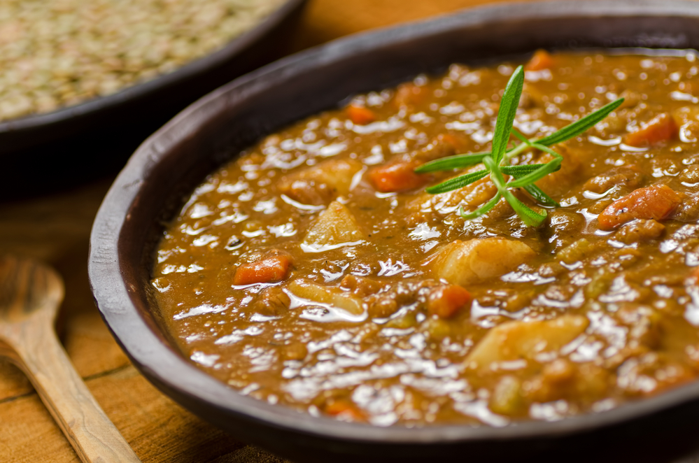 Zuppa con le lenticchie.