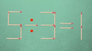Il geniale rompicapo del fiammifero: correggi l’equazione con un solo movimento!