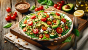 Insalata mediterranea con quinoa e avocado: come prepararla