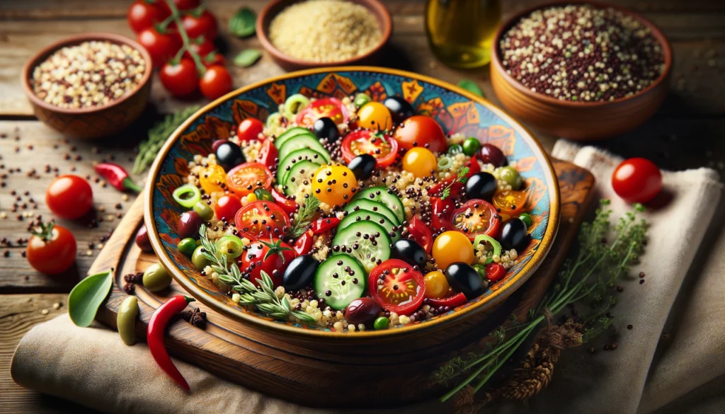 Ricetta facile e veloce: insalata di quinoa con verdure croccanti