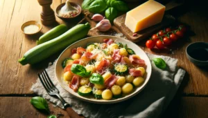 Gnocchi speck e zucchine, la ricetta della tradizione italiana