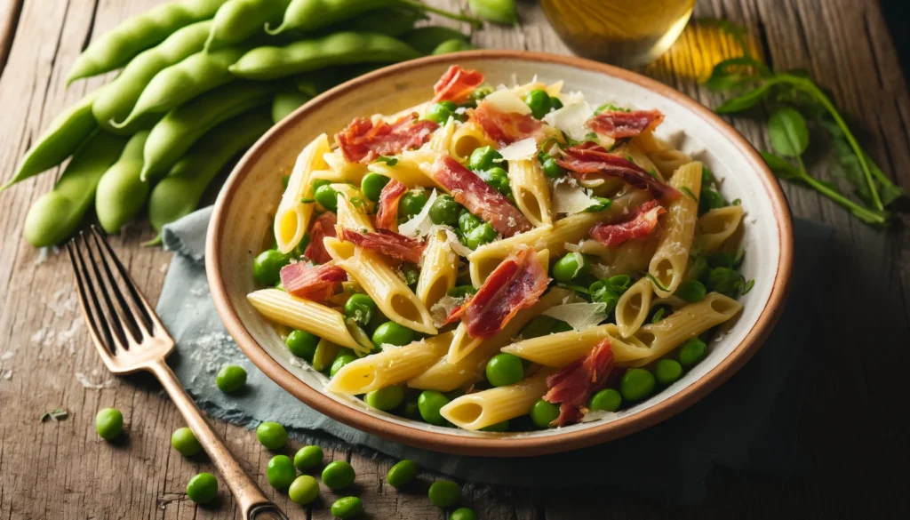 Pasta guanciale e fave: un primo piatto facile e veloce da preparare