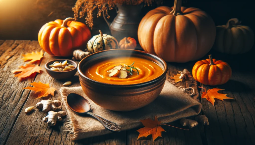 Zuppa di zucca e zenzero: piatto vegetariano ricco di nutrienti