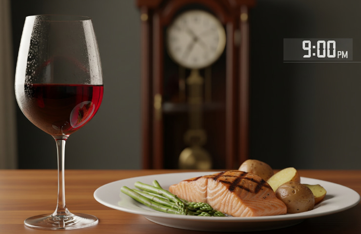Cena alle 9.00 di sera