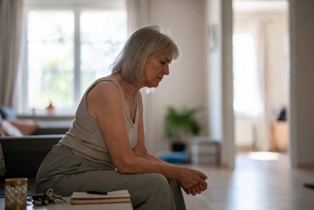 Donna con segnali di demenza