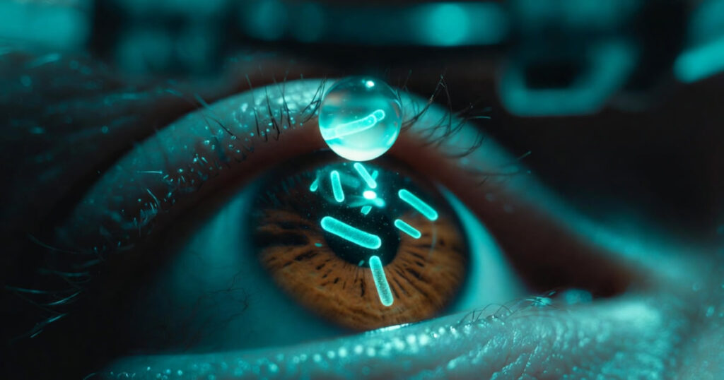 Collirio vivente a base di batteri ripara la cornea