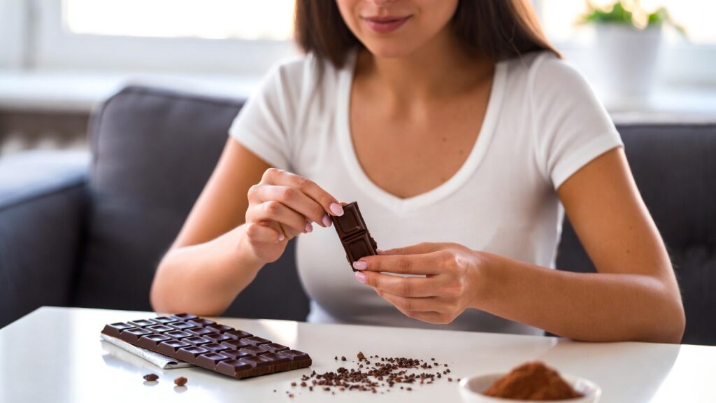 Cioccolato fondente, cosa succede a vasi sanguigni, cervello e muscoli